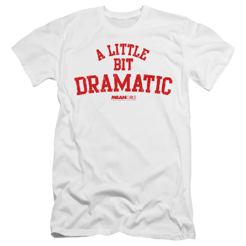 Exclusive Savings Mean Girls Slim Fit T-Shirt A Little Bit Dramatic White Tee