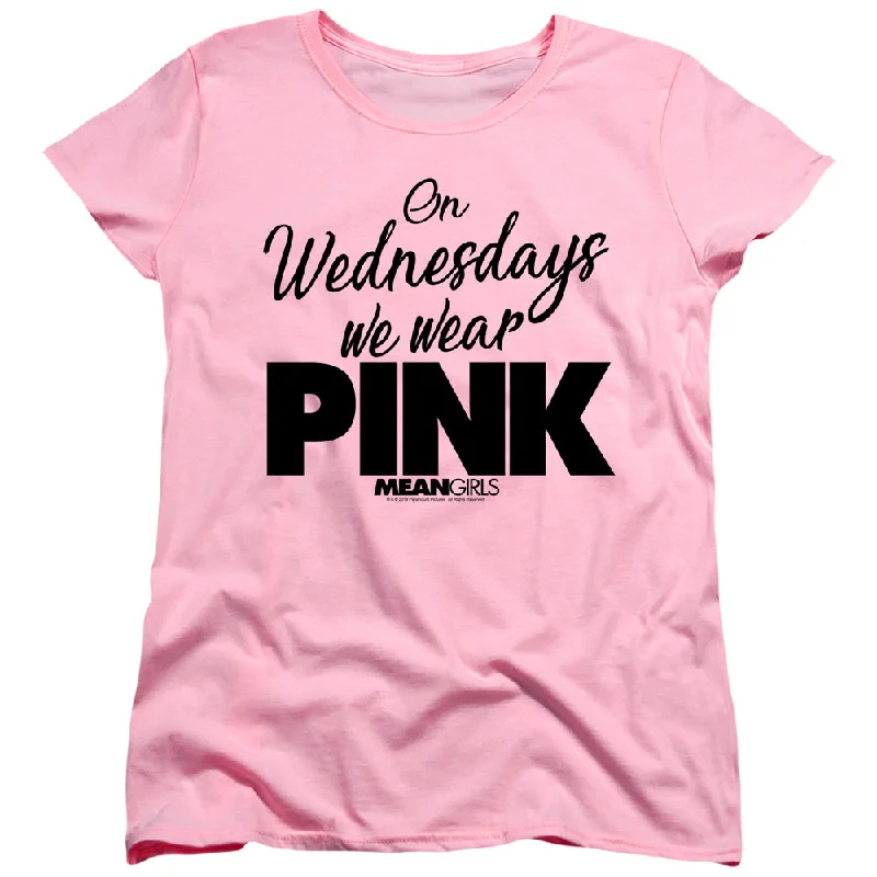 Epic Deals Mean Girls Womens T-Shirt On Wednesdays We Wear Pink Pink Tee