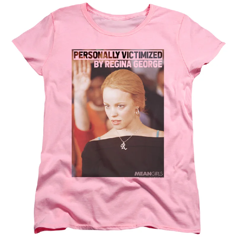 Super Deal Mean Girls Womens T-Shirt Regina George Victim Pink Tee