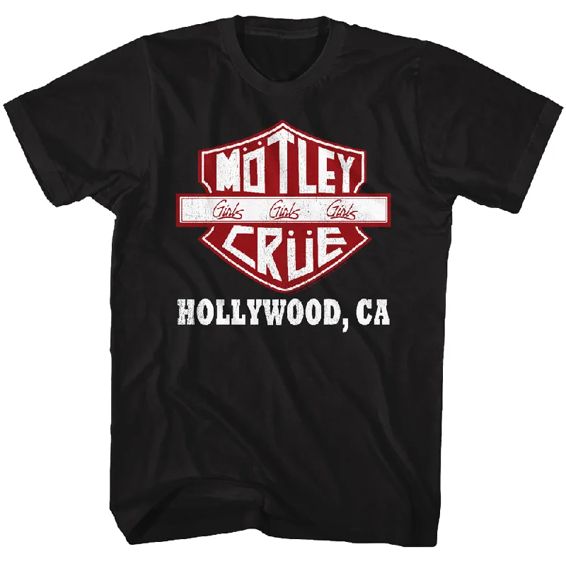 Must-Have Deals Motley Crue Girls Girls Girls Sign Adult Black Tee Shirt
