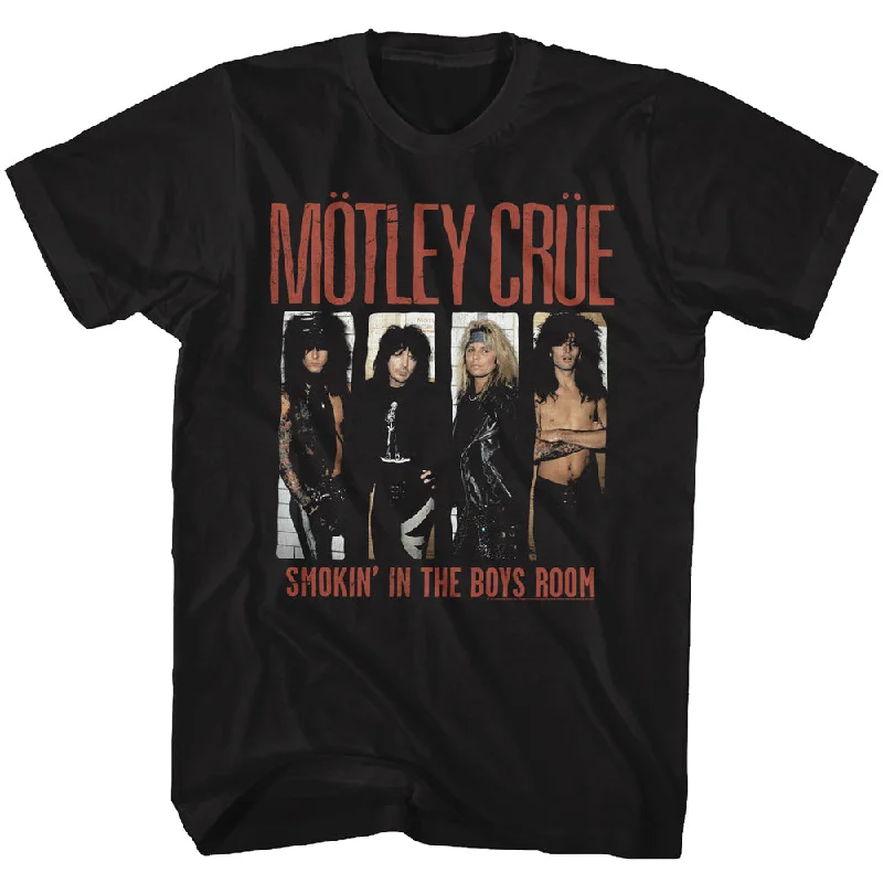 Discount Mania Motley Crue Smokin in the Boys Room Adult Black Tee Shirt
