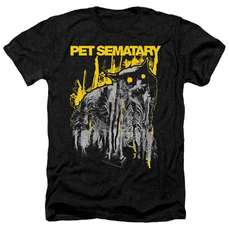 Blowout Sale Pet Sematary Heather T-Shirt Decayed Cat Black Tee