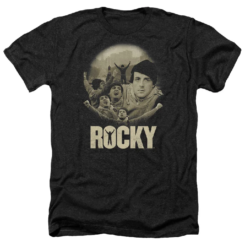 Daily Deals Rocky Heather T-Shirt Balboa Collage Black Tee