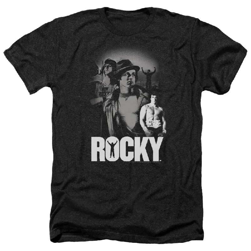 Loyalty Reward Rocky Heather T-Shirt Champion Collage Black Tee