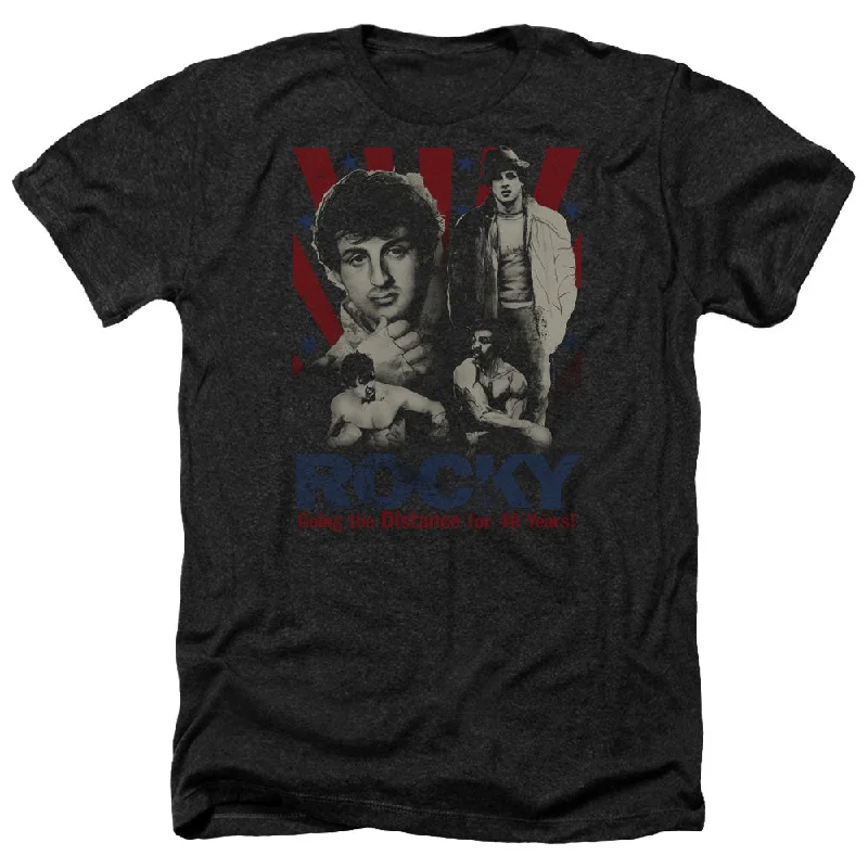 Early Access Rocky Heather T-Shirt Going the Distance Black Tee