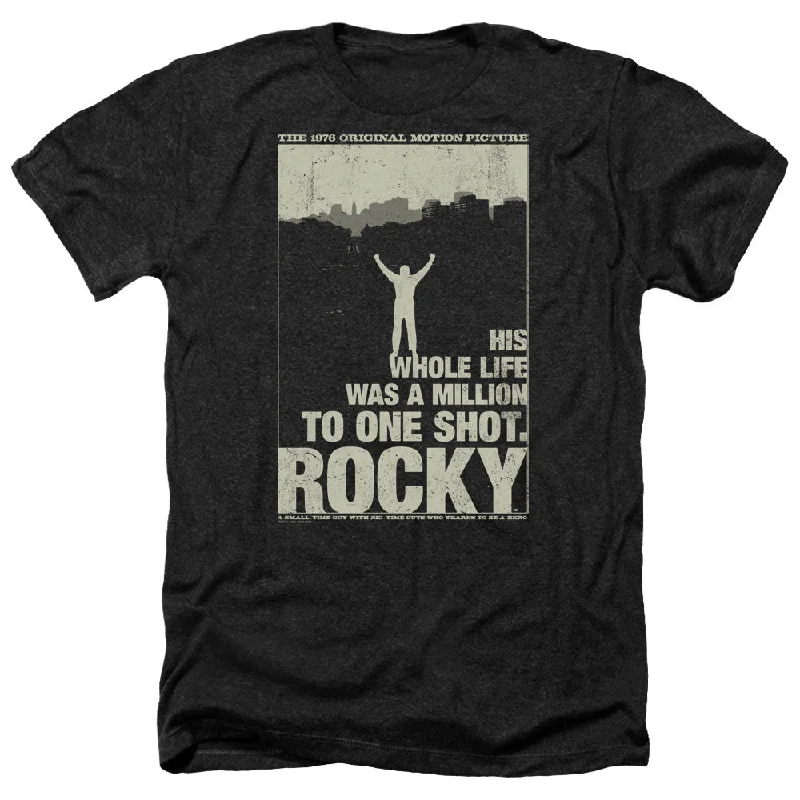 Savings Galore Rocky Heather T-Shirt Million to One Shot Black Tee