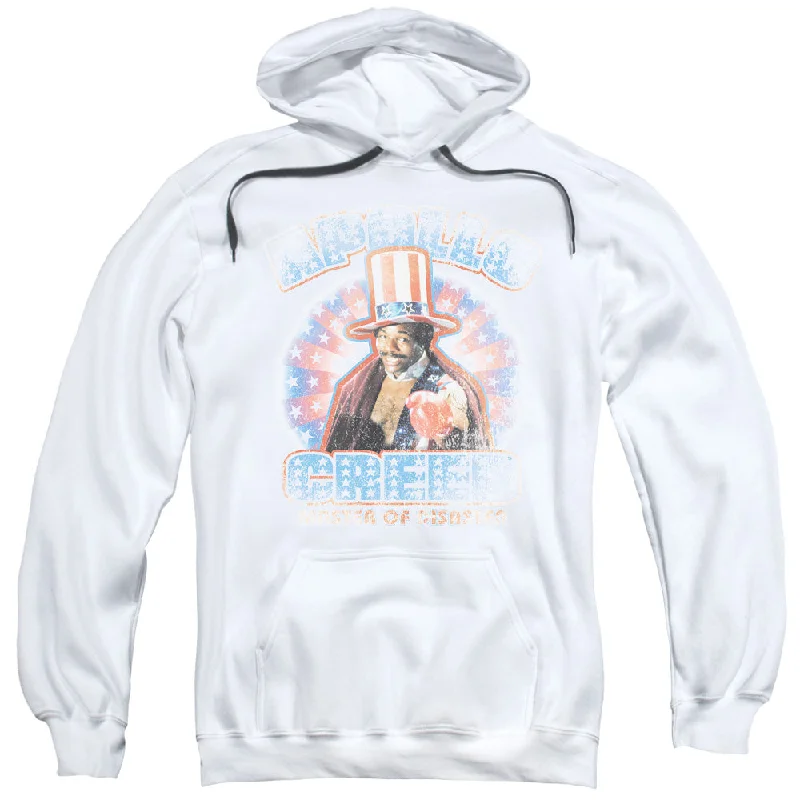 Buy Now Rocky Hoodie Apollo Creed American White Hoody