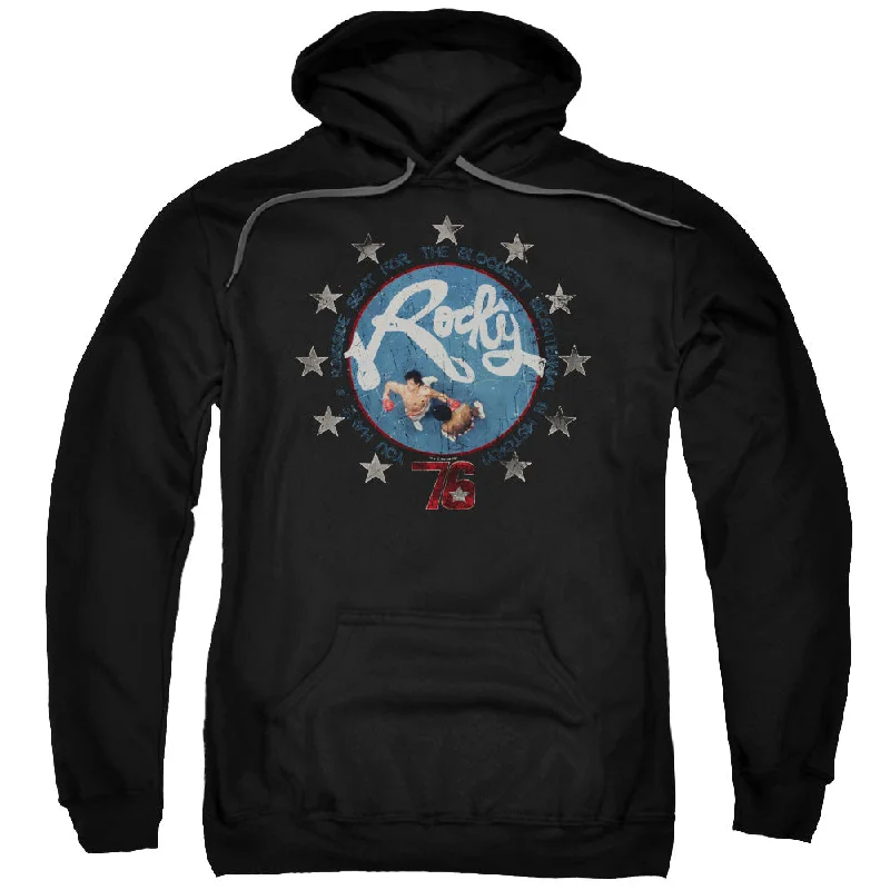 Super Sale Rocky Hoodie Balboa and Creed in the Ring Black Hoody