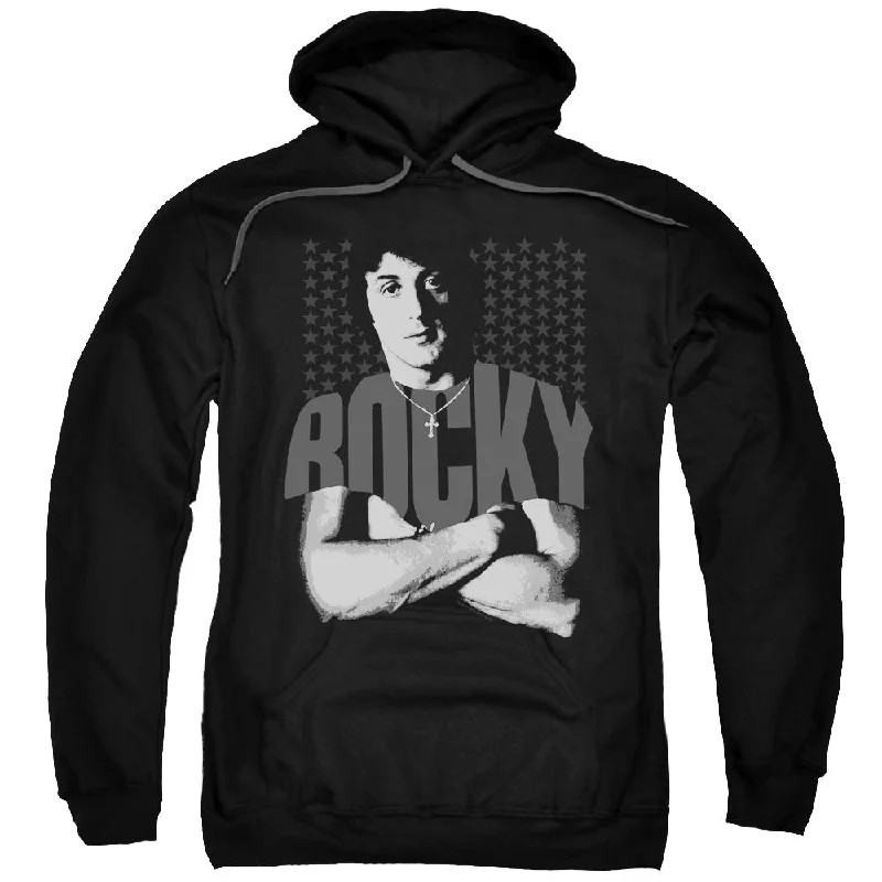 Don't Wait Rocky Hoodie Stars Black Hoody