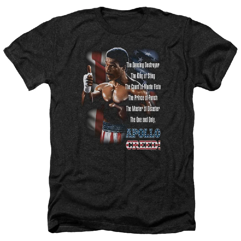Lowest Price Rocky II Heather T-Shirt One and Only Apollo Creed Black Tee