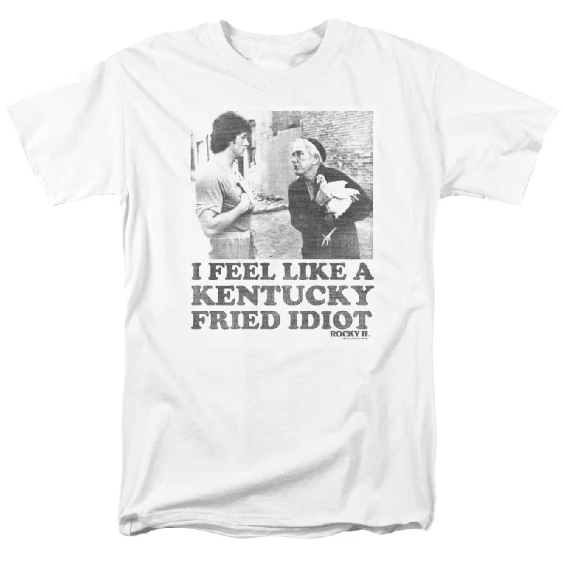 Huge Savings Rocky II T-Shirt Kentucky Fried Idiot White Tee