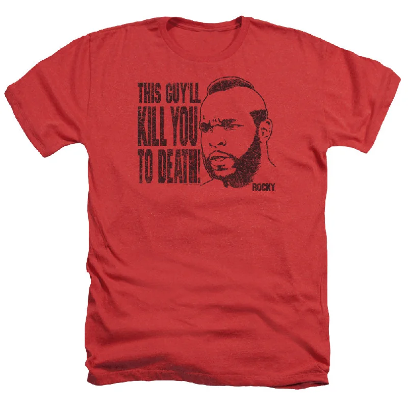 Epic Deals Rocky III Heather T-Shirt Kill You To Death Red Tee
