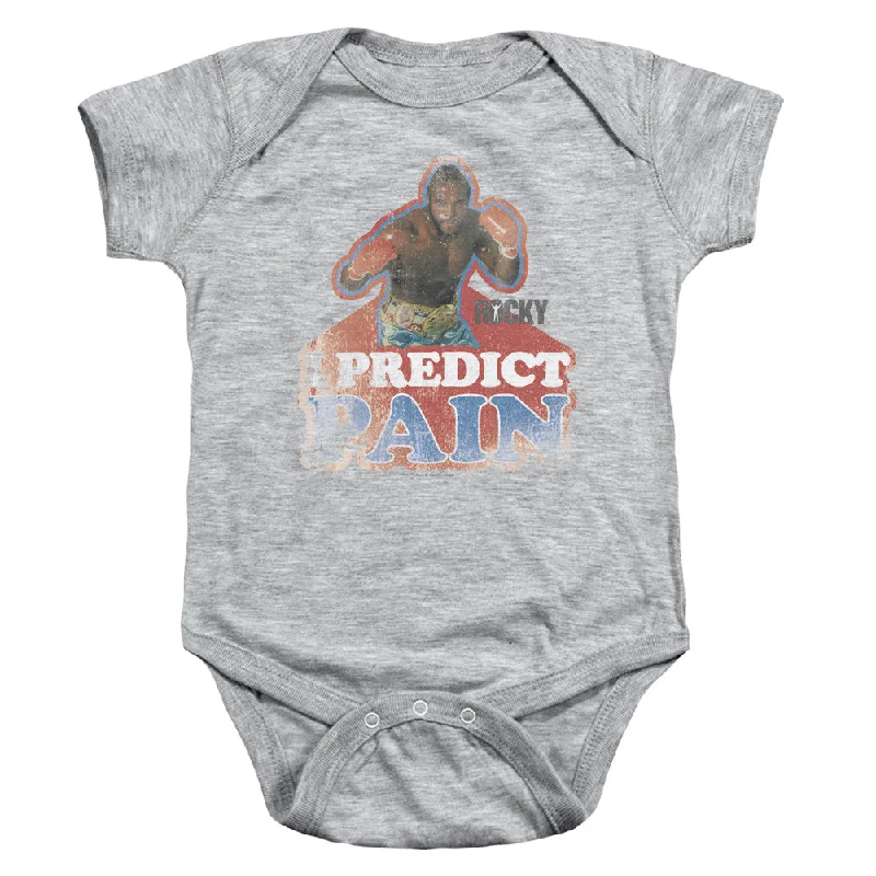 Daily Deals Rocky III Infant Bodysuit I Predict Pain Sand Romper