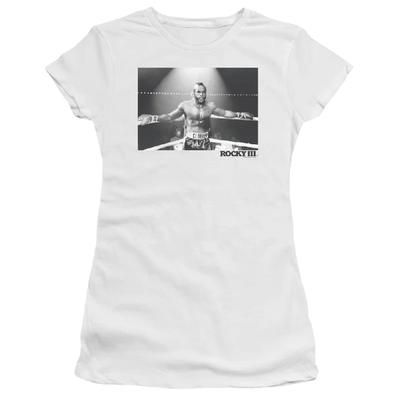 Deal Zone Rocky III Juniors T-Shirt Clubber In The Ring White Tee