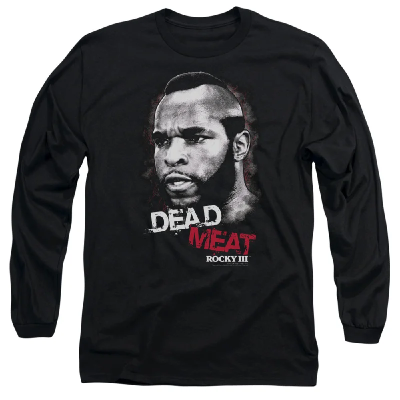 Deal Explosion Rocky III Long Sleeve T-Shirt Dead Meat Black Tee