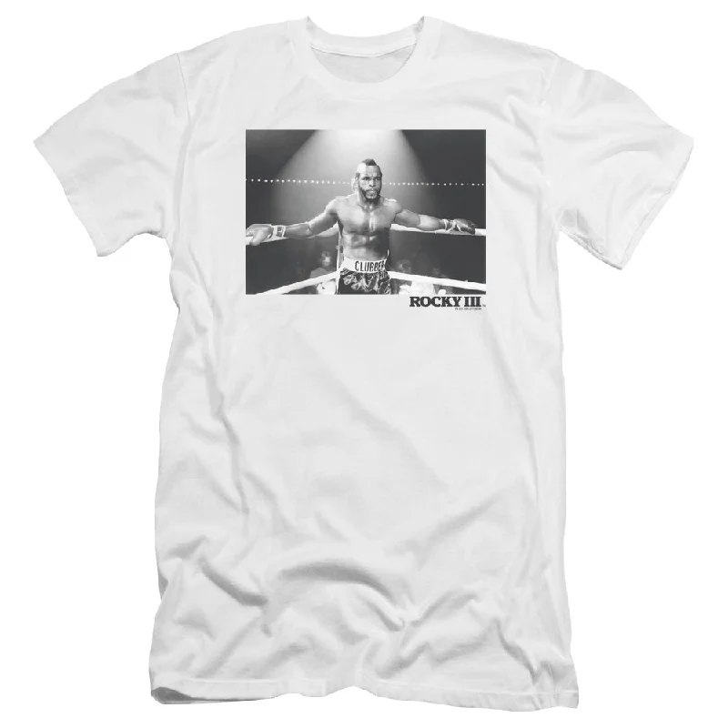 Mega Deal Rocky III Premium Canvas T-Shirt Clubber In The Ring White Tee