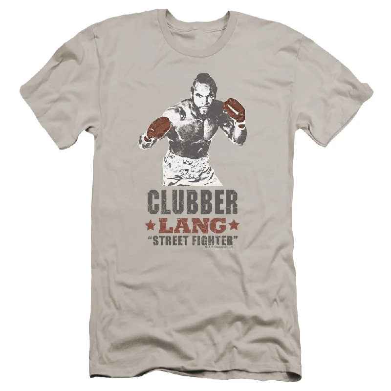 The Best Prices Rocky III Premium Canvas T-Shirt Clubber Lang Street Fighter Silver