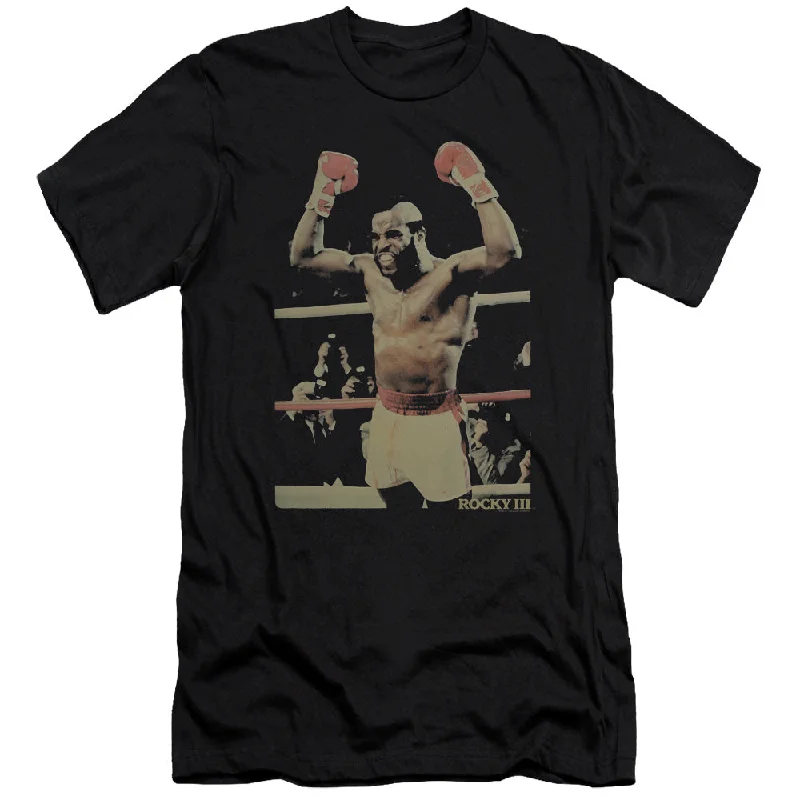 Super Sale Rocky III Premium Canvas T-Shirt Clubber Lang Win Pose Black Tee