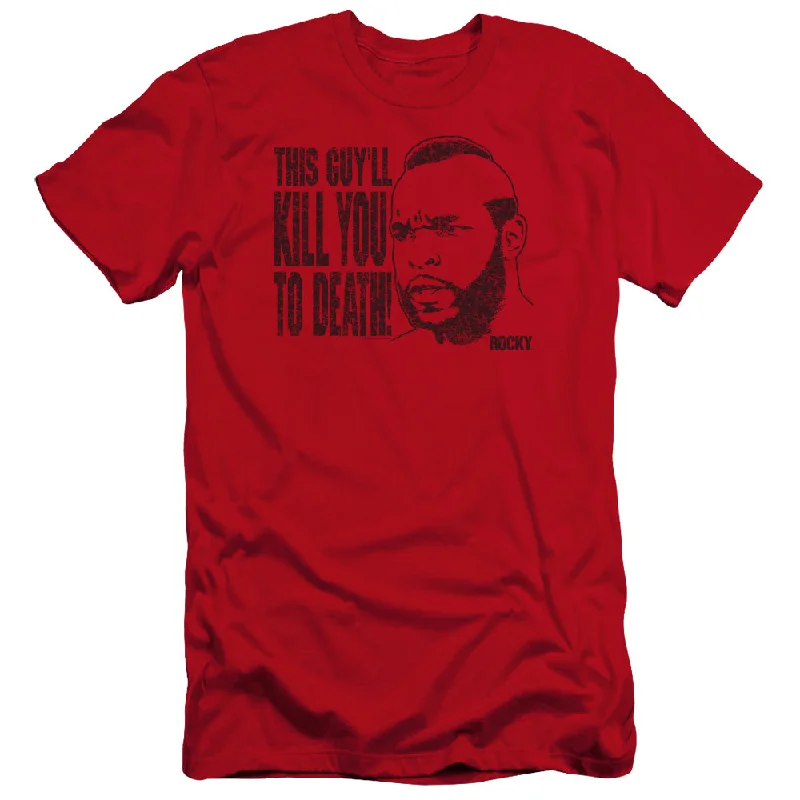 Early Access Rocky III Premium Canvas T-Shirt Kill You To Death Red Tee