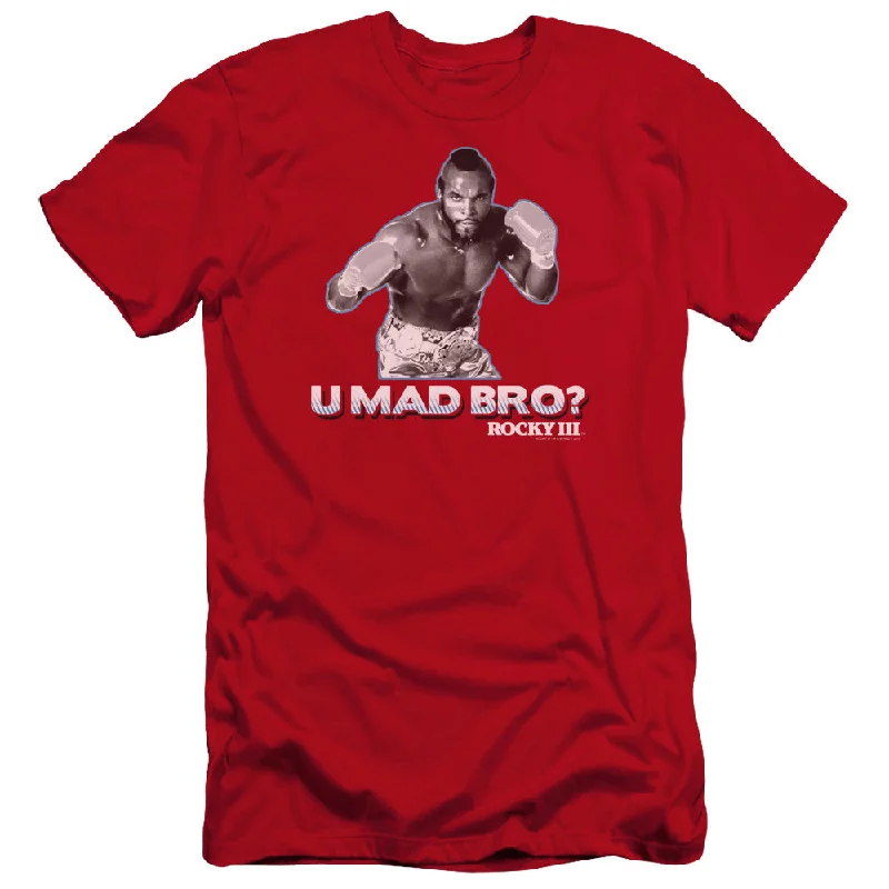 Don't Wait Rocky III Premium Canvas T-Shirt U Mad Bro Red Tee