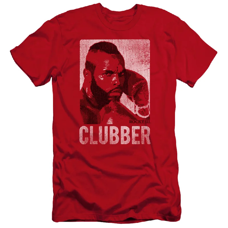 Bargain Bin Rocky III Premium Canvas T-Shirt Vintage Photo Red Tee