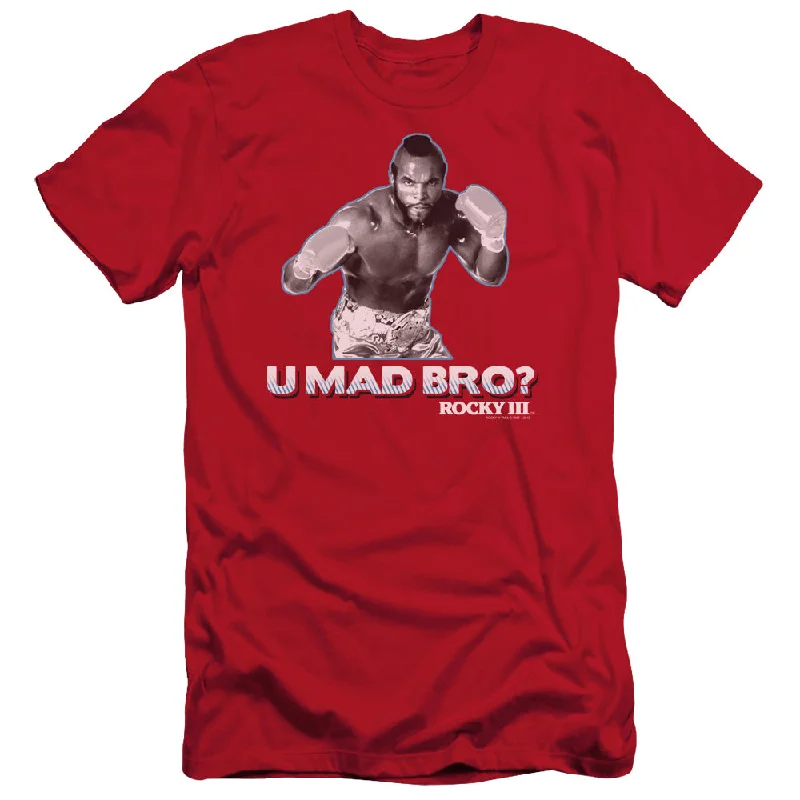 Early Access Rocky III Slim Fit T-Shirt U Mad Bro Red Tee