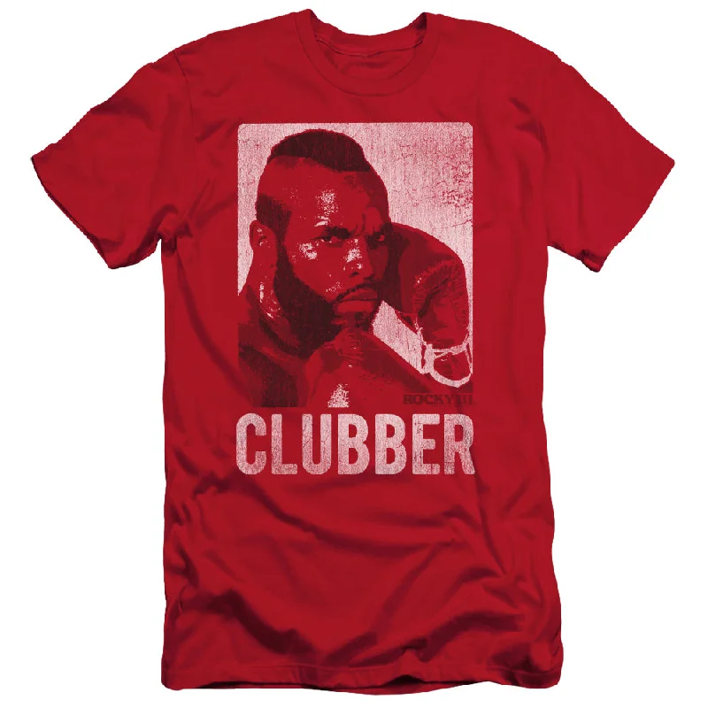 Loyalty Reward Rocky III Slim Fit T-Shirt Vintage Photo Red Tee
