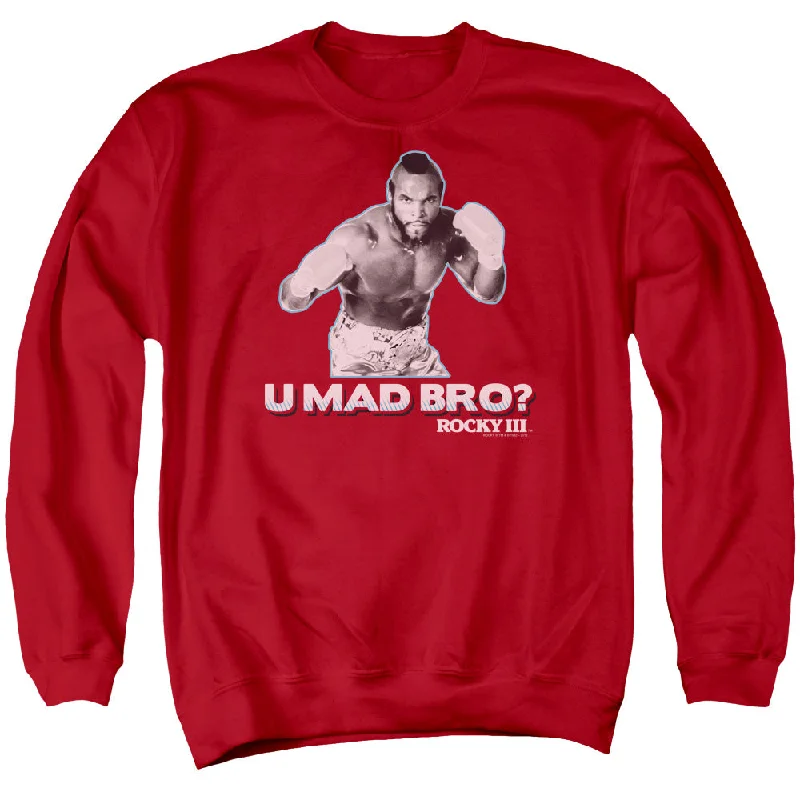 Instant Savings Rocky III Sweatshirt U Mad Bro Red Pullover