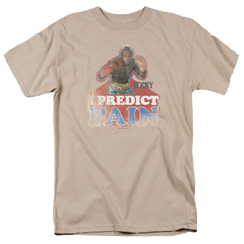 Amazing Deals Rocky III T-Shirt I Predict Pain Sand Tee
