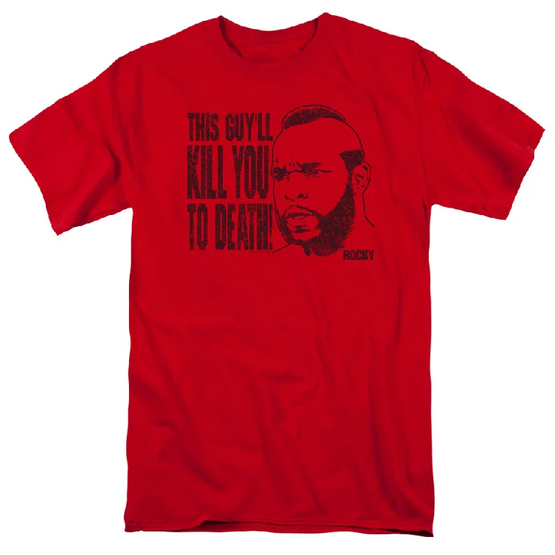 Midnight Sale Rocky III T-Shirt Kill You To Death Red Tee