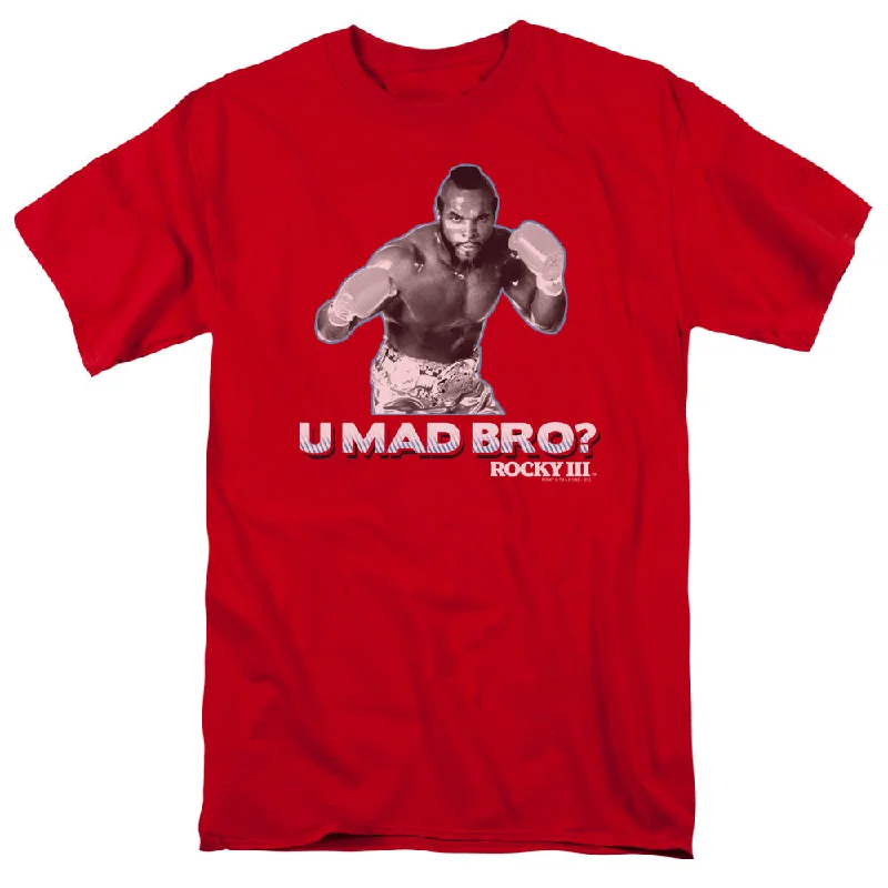Year-End Sale Rocky III T-Shirt U Mad Bro Red Tee