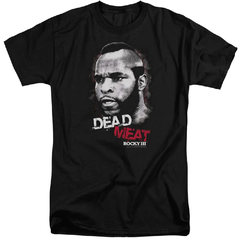 Price Drop Alert Rocky III Tall T-Shirt Dead Meat Black Tee