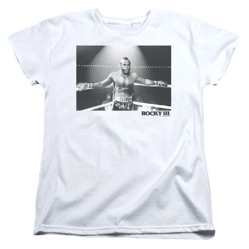Exclusive Savings Rocky III Womens T-Shirt Clubber In The Ring White Tee