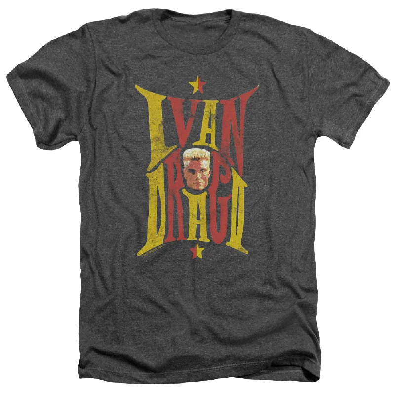 Exclusive Access Rocky IV Heather T-Shirt Ivan Drago Colored Name Charcoal Tee