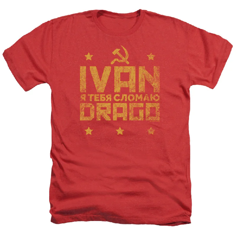 Value Deals Rocky IV Heather T-Shirt Ivan Drago Hammer and Sickle Red Tee