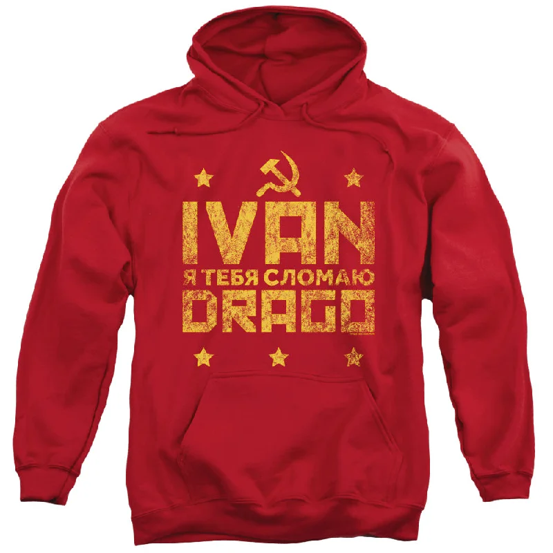 Steals and Deals Rocky IV Hoodie Ivan Drago Hammer and Sickle Red Hoody