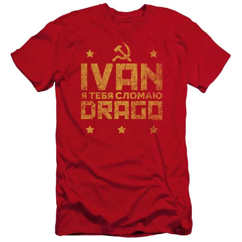 Exclusive Deal Rocky IV Premium Canvas T-Shirt Ivan Drago Hammer and Sickle Red Tee