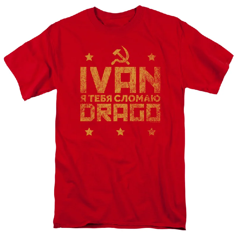 Unbeatable Prices Rocky IV T-Shirt Ivan Drago Hammer and Sickle Red Tee