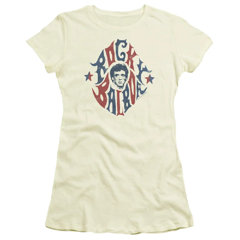 Shop and Save Rocky Juniors T-Shirt Balboa Sign Cream Tee