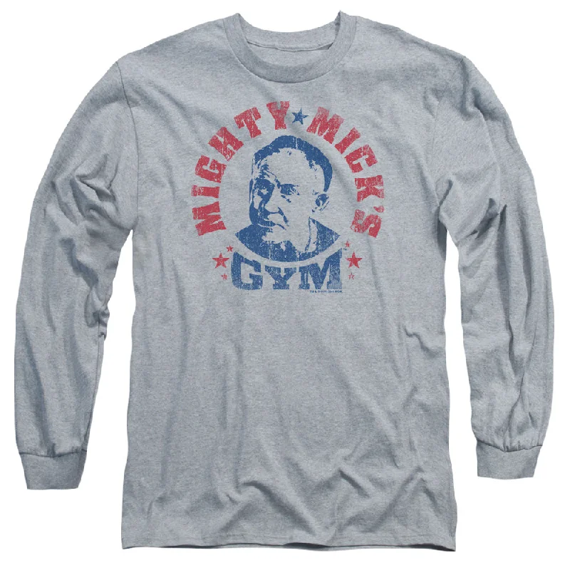 Stock Clearance Rocky Long Sleeve T-Shirt Vintage Mighty Micks Gym Athletic Heather