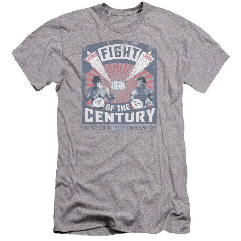 Epic Deals Rocky Premium Canvas T-Shirt 1976 Balboa Creed Fight Athletic Heather