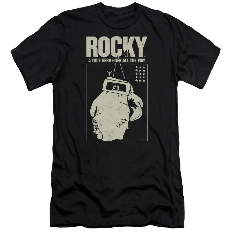Clearance Items Rocky Premium Canvas T-Shirt True Hero Black Tee
