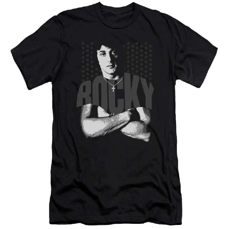 Fantastic Offers Rocky Slim Fit T-Shirt Stars Black Tee