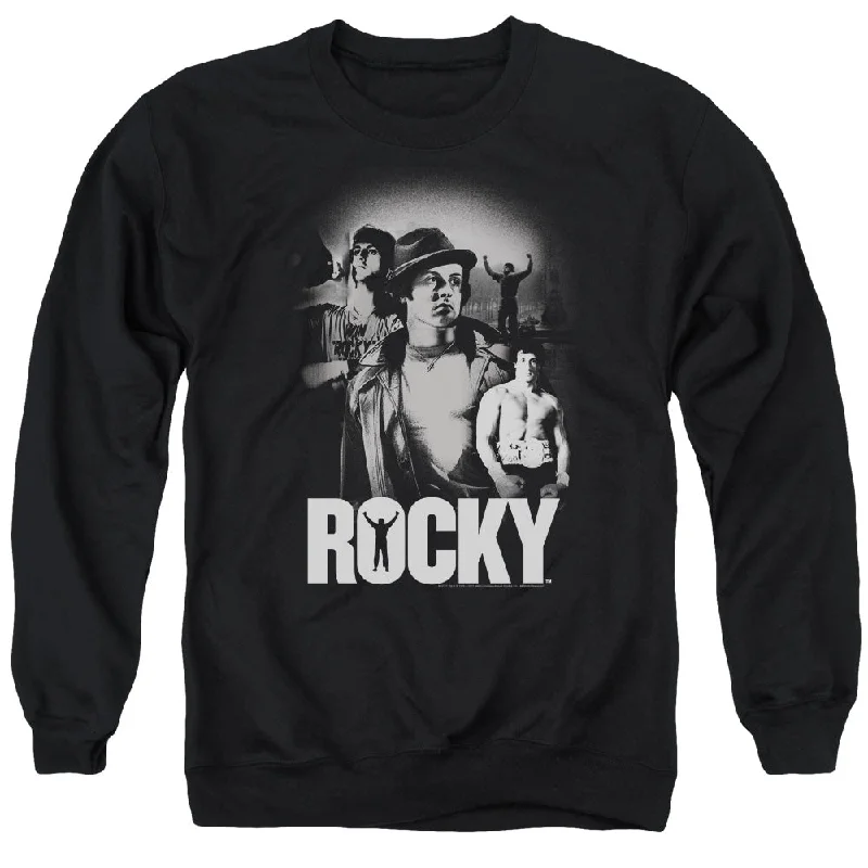 Referral Discount Rocky Sweatshirt Champion Collage Black Pullover