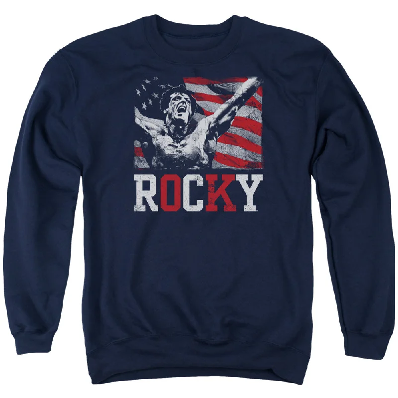Discount Mania Rocky Sweatshirt Flag Champion Navy Pullover