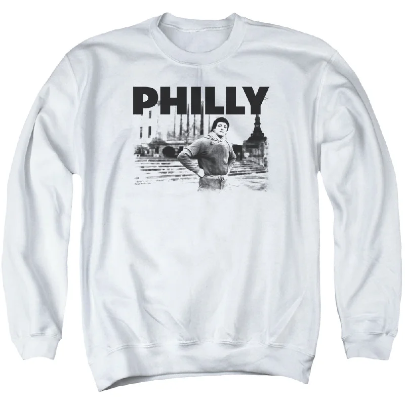 Midnight Madness Rocky Sweatshirt Philly White Pullover
