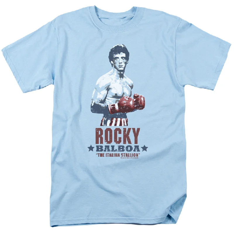 Price Blitz Rocky T-Shirt Italian Stallion Boxing Light Blue Tee