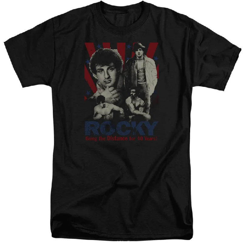 Major Savings Rocky Tall T-Shirt Going the Distance Black Tee