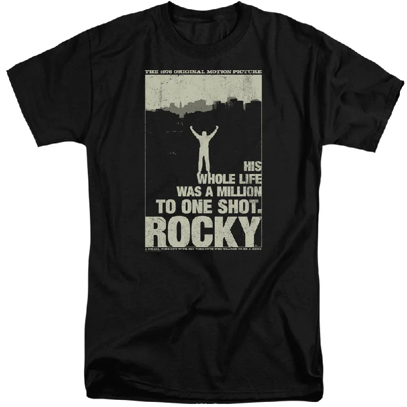 Special Discount Rocky Tall T-Shirt Million to One Shot Black Tee