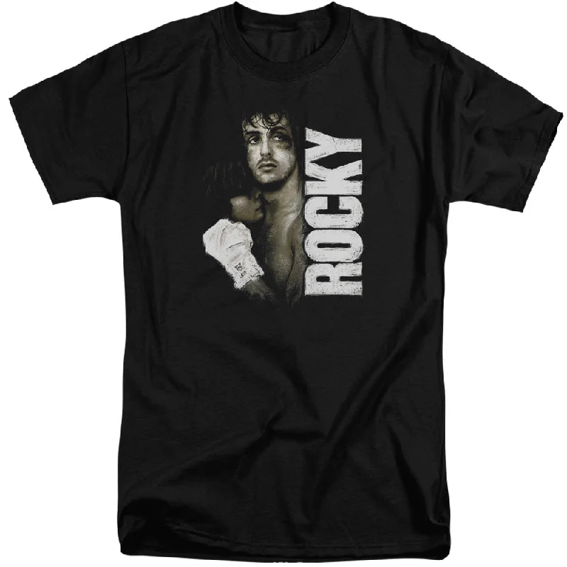 Best Deals Rocky Tall T-Shirt Serious Portrait Black Tee